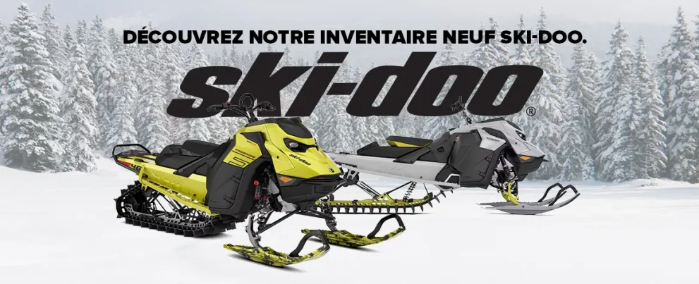 Découvrez notre inventaire neuf Ski-Doo.